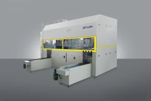 Multi-tank hydrocarbon ultrasonic cleaning machine